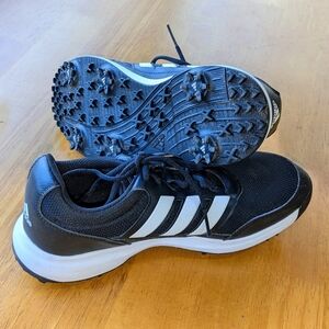 Adidas Tech Response 2.0 EE9122 Golf Shoes Rubber Spike Black White Men's 9